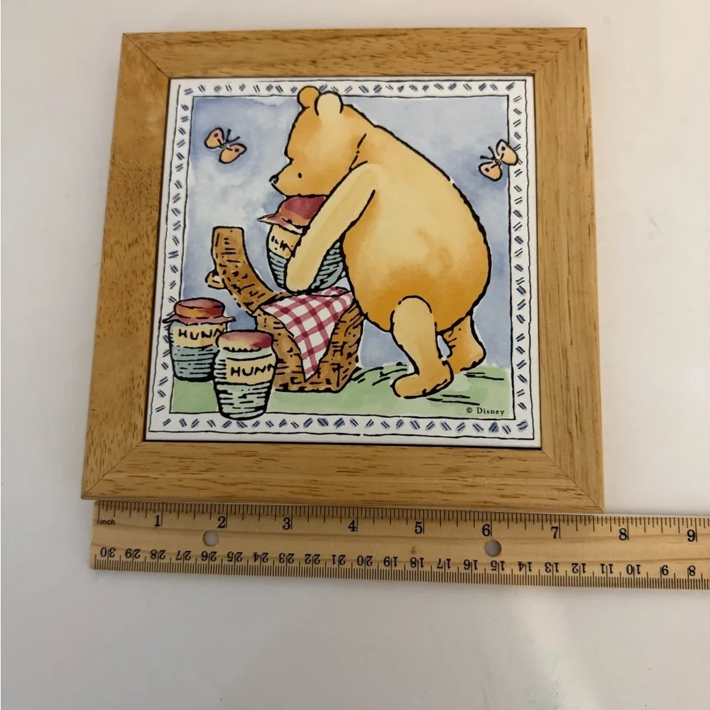 Disney Winnie the Pooh Honey Gathering Yellow and Blue Wall Art